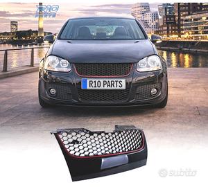 GRIGLIA VOLKSWAGEN VW GOLF 5 NERA ROSSA LOOK GTI