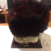 CAPPELLO BASCO DI OPOSSUM pelliccia originale