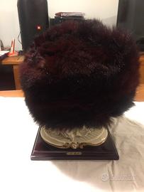 CAPPELLO BASCO DI OPOSSUM pelliccia originale