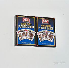 2 mazzi di carte da gioco MY, tradizionali e plas