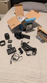 Lumix G100 con 2 obiettivie accessori - usata poco