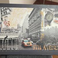 Stampa su tela ‘New York’, telaio in legno