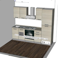 Cucina completa di elettrodomestici