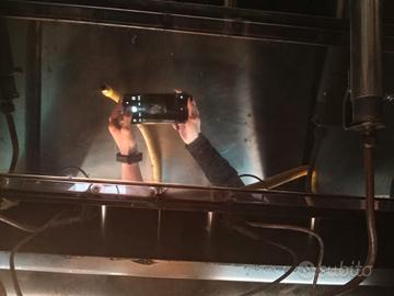 Piastra a gas professionale in acciaio inox 