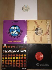 Lotto 5 dischi mix vinile musica dance anni 90