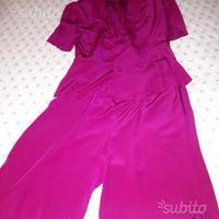 Pantalone e camicia in seta