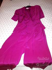 Pantalone e camicia in seta