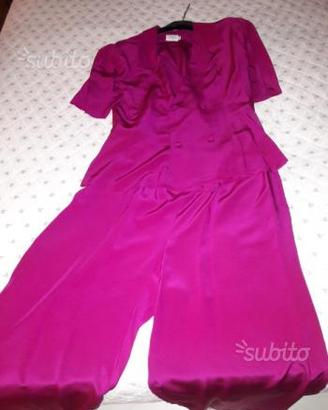 Pantalone e camicia in seta