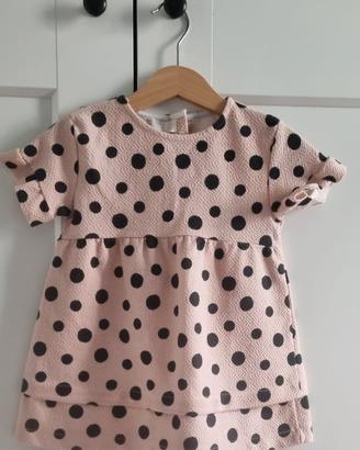 Vestito Zara tg 2/3 anni rosa antico