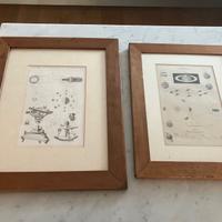 Cornici con stampe astronomia vintage