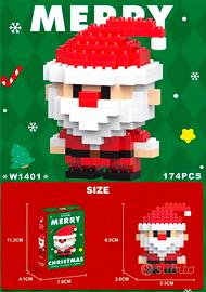 Mini Set di Costruzione Babbo Natale in Mattoncini