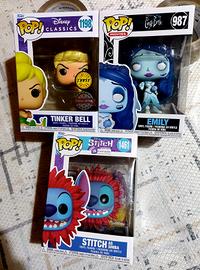 lotto funko pop x3 disney