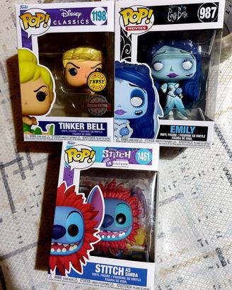 lotto funko pop x3 disney