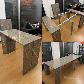 Tavolo Consolle Allungabile fino a 3m Design Pop