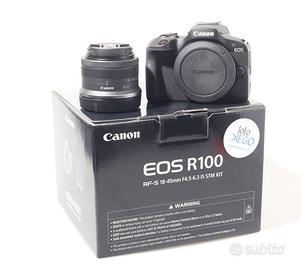 FOTOCAMERA DIGITALE MIRRORLESS CANON R100 + 18-45.
