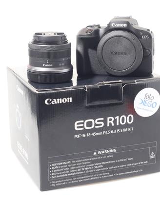 FOTOCAMERA DIGITALE MIRRORLESS CANON R100 + 18-45.
