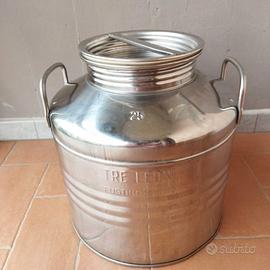 bidone acciaio inox 25 litri