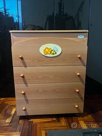 Set cameretta Azur fasciatoio+cassettiera