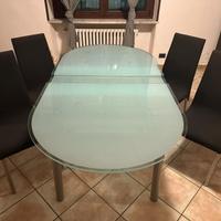 Tavolo in cristallo Calligaris 