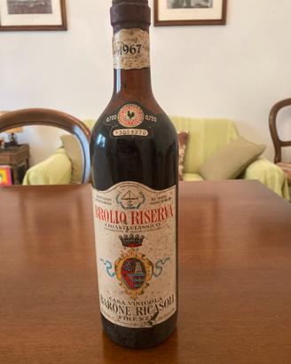 Bottiglia Brolio Riserva Barone Ricasoli 1967