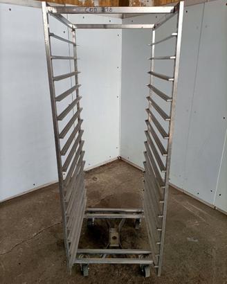 Carrello Porta Teglie in Acciaio Inox