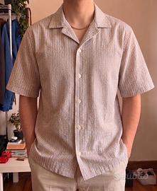 Camicia BoohooMAN a righe maniche corte tg M