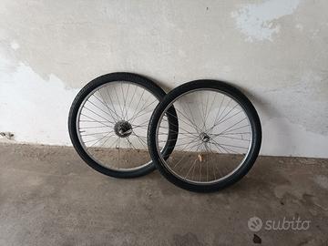 cerchi bici Pincci 26x215 gomme ed camere nuove
