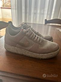 Nike Air Force 1 Low Crater Flyknit Wolf Grigio