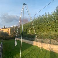 Struttura danza aerea e cerchio