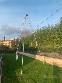 Struttura danza aerea e cerchio