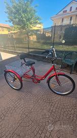 bicicletta tre ruote  donna 24 pollici  triciclo 