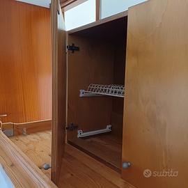  scolapiatti. mobile costruito a mano