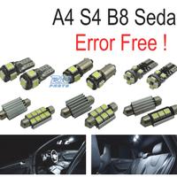 KIT 13 LAMPADE LED INTERNE PER AUDI A4 B8 S4