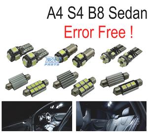 KIT 13 LAMPADE LED INTERNE PER AUDI A4 B8 S4