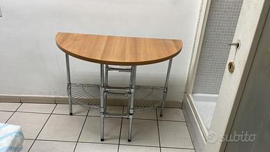 tavolo consolle ovale salvaspazio