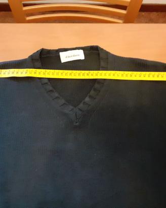 Maglione Uomo cotone blu