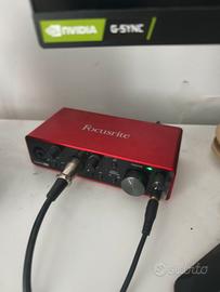 Scheda audio Focusrite 2i2 3a generazione
