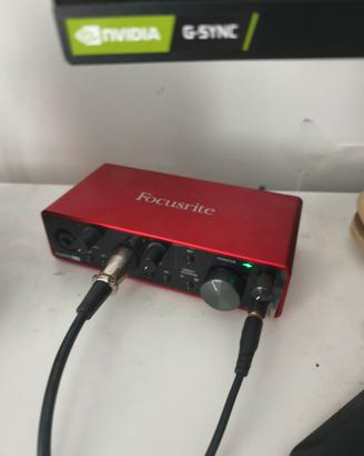 Scheda audio Focusrite 2i2 3a generazione