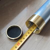 pesca a mosca, tubo porta canna nuovo in alluminio