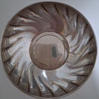 1 Ciotola argento 800 rotonda a coste  cm. 18x6