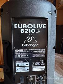 Cassa attiva Behringer B210D 200W (cassa B)