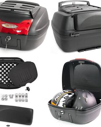 Bauletto Moto Scooter Universale con Porta Pacchi