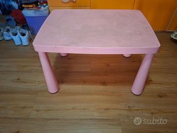 Tavolino Cameretta Bianco Bambina