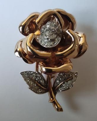 Spilla vintage Trifari “Rose” by Alfred Philippe