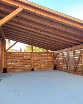 Tettoie per auto, carport, garage in legno