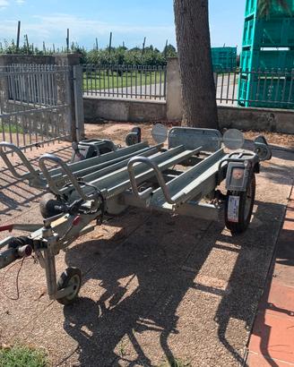 Carrello Portamoto 3 Posti Cresci Rimorchi TM6