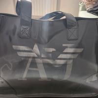Borsa Armani Jeans vernice grigia
