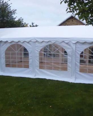 GAZEBO 5X8 PVC IGNIFUGO impermeabile con Laterali 