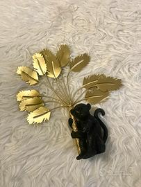 Scimmia decorativa design tropical glamour 26cm