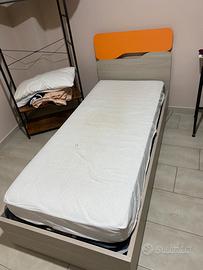 Letto singolo con contenitore